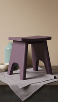 3D-Printed Deep Plum Accent Stool