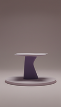 Lilac Mist Sculptural Side Table