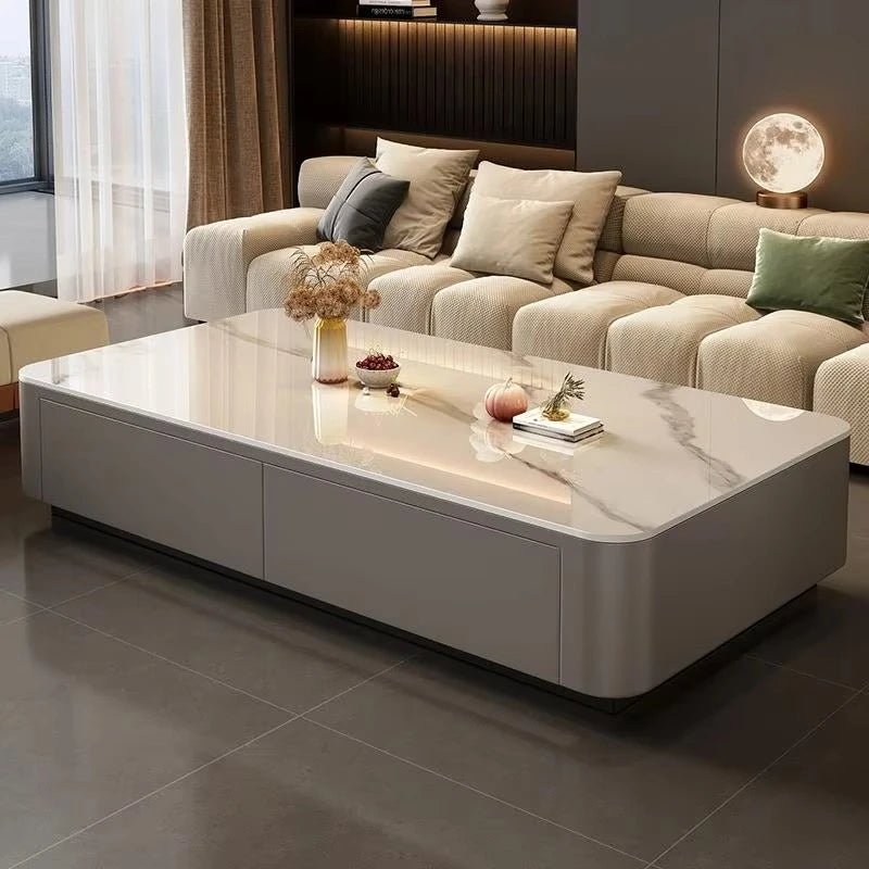 Modern Luxury Design Living Room Furniture Storage Center Coffee Table for Home Villa