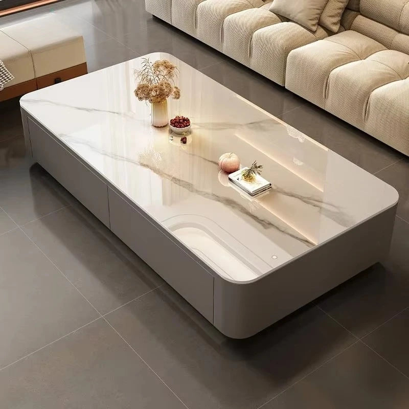 Modern Luxury Design Living Room Furniture Storage Center Coffee Table for Home Villa