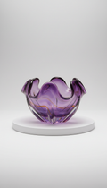 Orchid Glow glass centerpiece bowl
